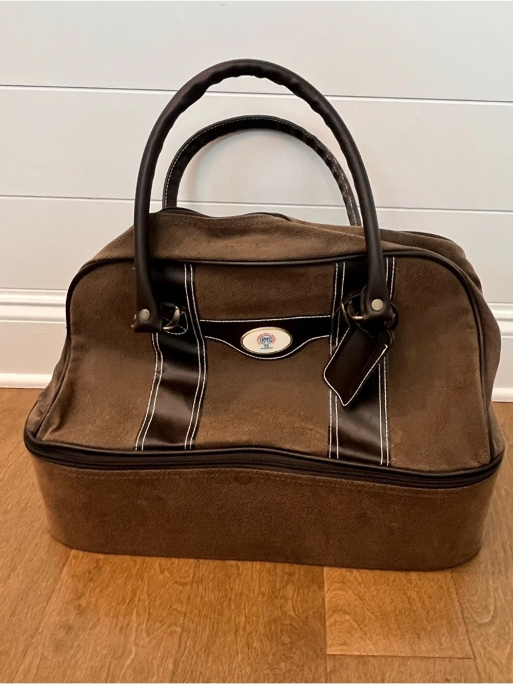 SOVRANO Golf Over Night Bag: Double Decker Duffle W/ Shoe Compartment Brown